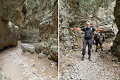 Imbros Gorge - Charles nearly touches the Gorge walls