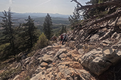 Trekking towards Akramitis Mountain